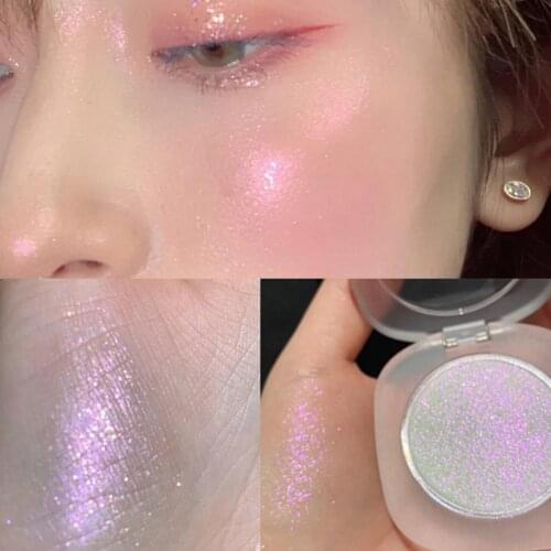 Highlighter Powder Multi-Use Glitter Synthetic Glitter Highlighting Makeup Powder for Girl