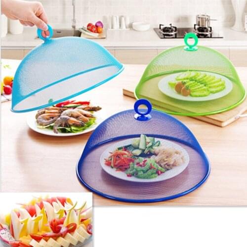 Metal Mesh Screen Food Cover Tent Reusable Outdoor Picnic Food Covers Mesh Keep Out Flies Bugs Mosquitoes