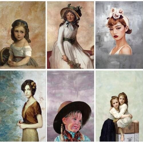 SHUOZHIKE Vintage Gradient Photography Backdrops Props Brick Wall Wooden Floor Baby Portrait Photo Backgrounds 210125MB-61