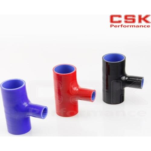 2" To 2" 51mm To 51mm 'T' Piece Silicone Hose T Shape Tube Pipe for 25mm ID BOV 3