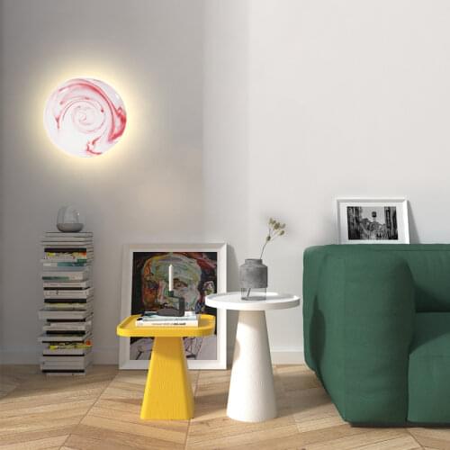 LED ceiling lamp modern disc lamp living room wall lamp bedroom bedside lamp villa indoor lighting restaurant creative lamp