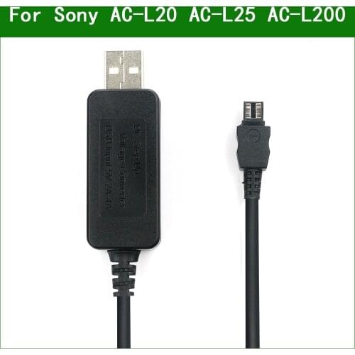 5V USB AC-L20 AC-L25 AC-L200 Power Adapter Charger Supply Cable For Sony HDR CX105 CX130 CX150 CX150E CX170 CX680 CX230 CX300