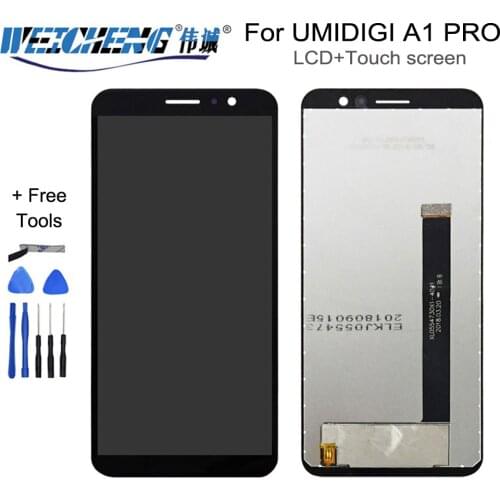 For UMIDIGI A1 PRO LCD Display+Touch Screen Tested LCD Digitizer Glass Panel Replacement For UMI A1 PRO lcd