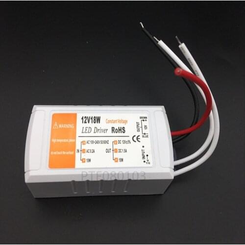 12V 1.5A 18W Power Supply AC/DC adapter transformers switch for LED Strip RGB ceiling Light bulb Driver Power Supply 90V-220V