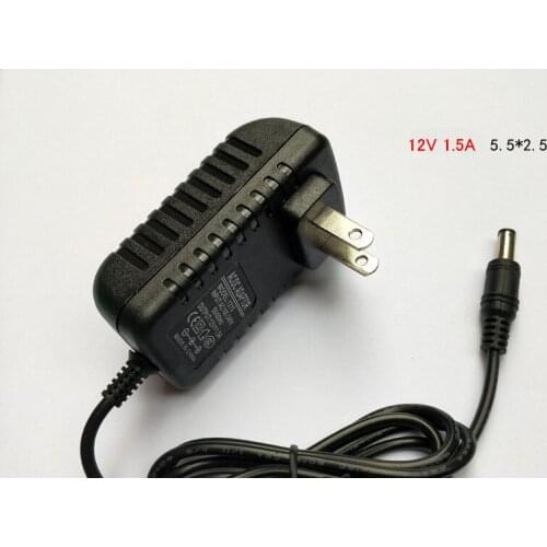 12V 1.5A power adapter Mobile router DVD 12v 1500ma Monitor charger adapter
