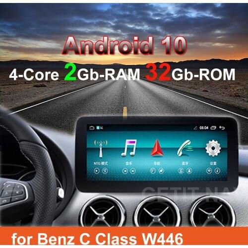 2+32GB Android 10 for Benz C-Class W205/GLC-Class X253/V-Class W446 2015-2018 Car Radio GPS Navigation Stereo Player