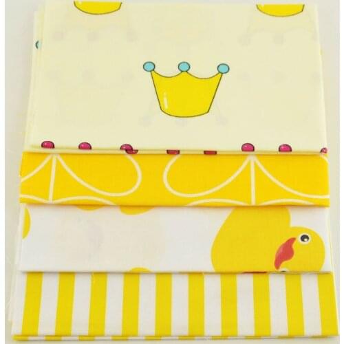 Booksew Sewing For Garment Desk Decoration Bedding 4pcs Lovely Pattern Fat Quarter Cotton Quilting Fabric Materials Art Work