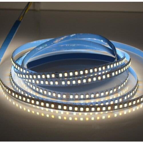 5m 2835 dimmable CCT LED Stip 120leds/m 3000k 4000k 6000k DC12v 24V Makeup Mirror Showcase Cabinet Double Color LED FlexibleTape