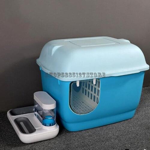 Long Channel Cat Litter Basin Fully Enclosed Corridor Cat Toilet Deodorization