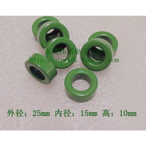 Magnetic Ring Ferrite Core T25*15*10 Spray Green Anti-interference Filter Common Mode Inductance EMC Magnetic Ring