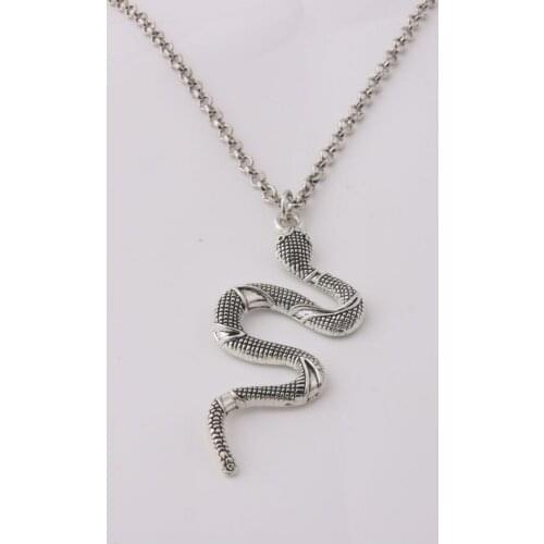Zouchunfu New Fashion Snake Cobra Pendant Tiger Head Short Chain Men and Women Necklace Jewelry Gift