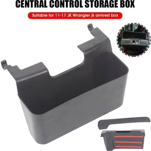 Center Console Armrest Storage Box Armrest Organizer Container Tray for Jeep Wrangler JK Car Styling Interior Accessories