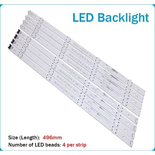 LED Backlight strip 8 Lamp For LG Innotek 17Y 49"_FHD TV SSC_49INCH_FHD A B 49LH51_FHD_A 49LJ51/LJ57_FHD 49LH5100 NC490DUE-ABEX1