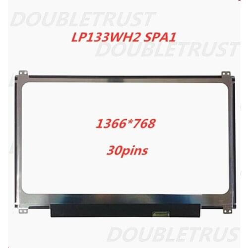 Test good work 13.3 inch LP133WH2 SPA1 30 pin eDP Laptop IPS LED LCD Screen Display 1366*768 30pins