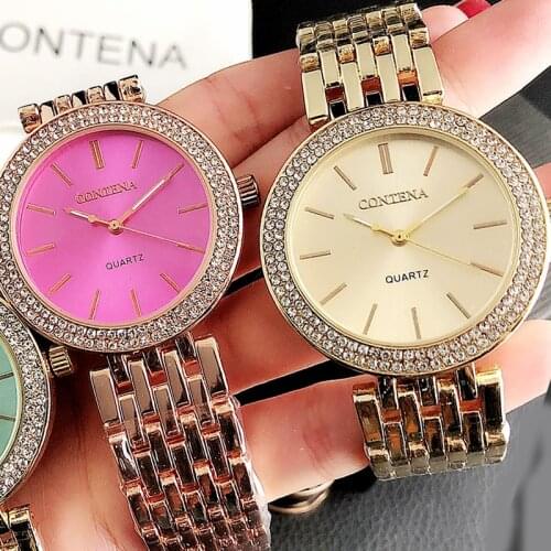 Dames horloges montre femme 2020 new womens watches waterproof ladies stainless steel quartz wrist watches gold watch for women