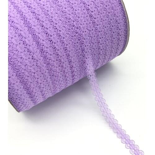10yards/lot 5/8" (15mm)Wide Purple Bilateral Handicrafts Embroidered Net Lace Trim Ribbon DIY Sewing & Skirt Accessories