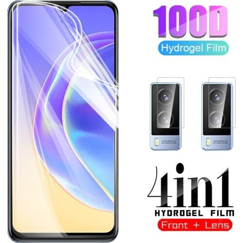 4-in-1 Hydrogel Soft Film for vivo v21e v 21e v21 e 5G vivi viva v21e back screen protector camera lens glass