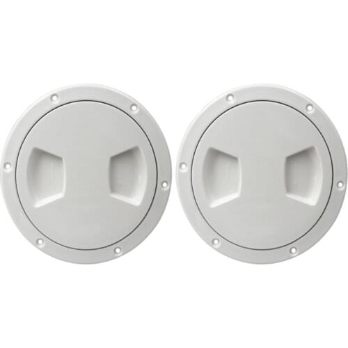 5inch Round Deck Plate Marine Access Boat Inspection Hatch Cover Plate Non-Slip 2PCS