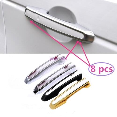 8 pcs Car Door Handle Decoration Cover Sticker Car-styling For Land rover Range Rover Sport 2014-18 as SV Upgrade accessories