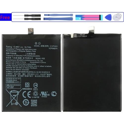 Battery C11P1610 4100mAh For ASUS Zenfone 4 Max 4Max Pegasus 4A ZB500TL X00KD 5.0" Zenfone4 Max ZB 500TL Bateria