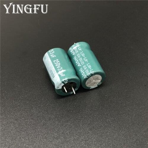 50pcs 33uF 250V Aishi CD11GE Series 12.5x20mm Long Life 250V33uF Aluminum Electrolytic capacitor