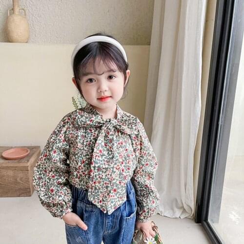 Elegant Children Clothes Spring Summer Girls Cotton Blouses Shirts Kids Teenagers Costume Ruffle Princess Birthday Party High Qu