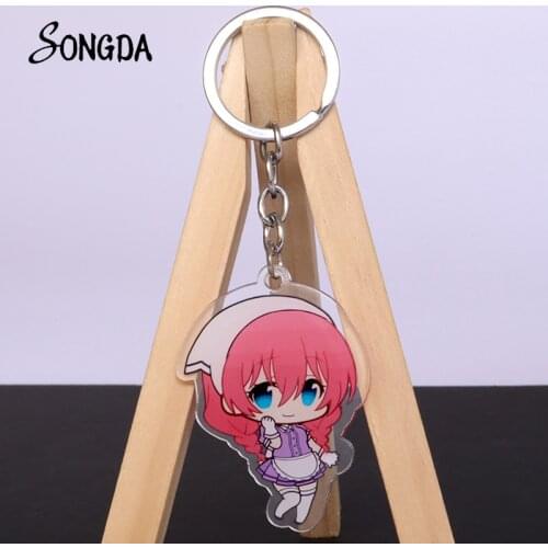Anime Blend S Keychain Holder Double Sided Cartoon Figures Kanzaki Hideri Aus Key Chain Acrylic Key Rings Wholesale Jewelry Gift