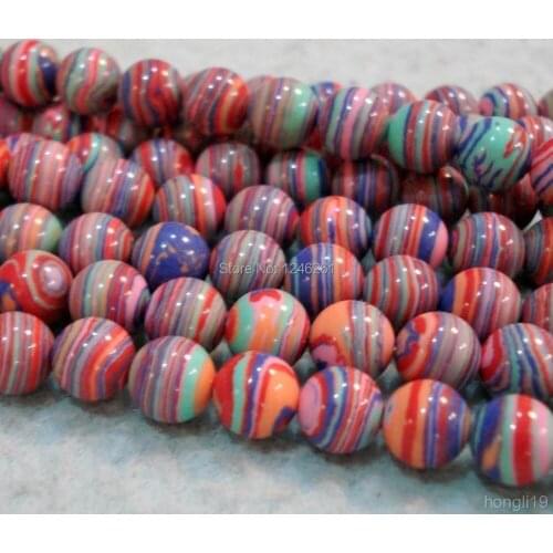 Hot 8mm Multicolor Turkey Stone Round Loose Beads Accessory Parts Fashion Jewelry Semi-Precious Natural Stone Wholesale Price