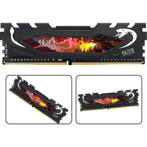 JAZER RAM DDR4 Ram Memory Desktop Computer Game Memory Strip with Heat Dissipation Vest