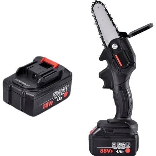 Mini Electric Chainsaw Wireless Handheld Pruning Saw 88v Lithium Battery Woodworking Electric Saw Home Garden Logging Power Tool