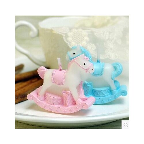 Cake Decoration MoldNew DIY Silicone Trojan horse Carousel Shaped Silicon Candle handmade soapMould 3D Childrens Birthday Party