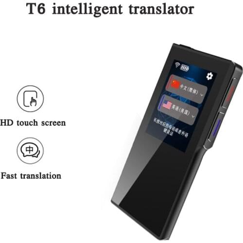 Portable multi-lingual translator T6 intelligent translator 70 countries language camera offline real-time real-time translation