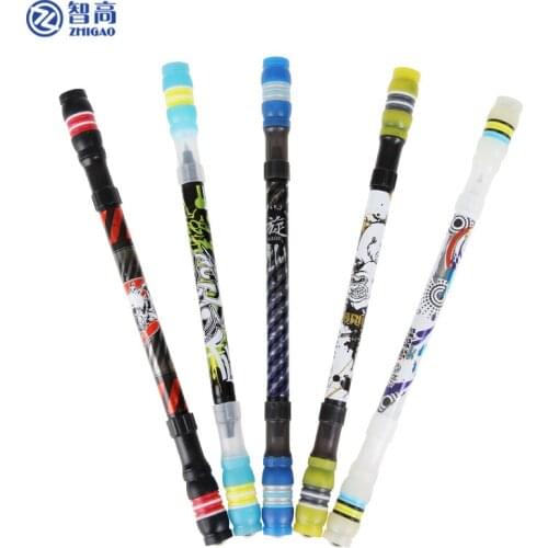 Zhigao Non Slip Spinning Pen Rotating Multi Function Ball point Writing Toy Pens Finger Playing School Supplies stationery