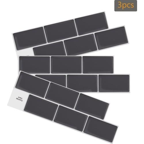 3D Effect Small Long Strip Self-adhesive Wall Stickers Waterproof Toilet Paper That Peels Off