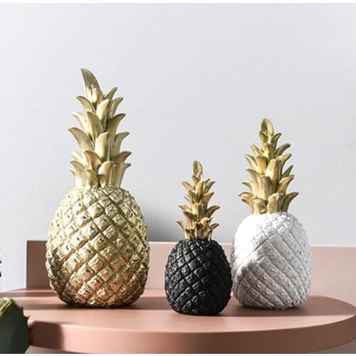 Nordic Home Decor Pineapple Ornaments Creative Fruit Shape Desktop Living Room Decor Wedding Gift Home Decoration Accessories