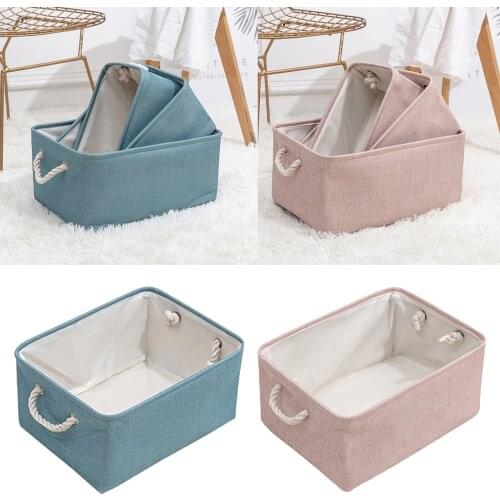 Foldable Fabric Storage Basket Collapsible Waterproof Decorative Cubes Toys Organizer Large Storage Bin for Clothes Toys Books