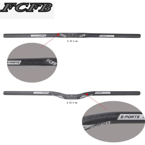 FCFB 3K full carbon fiber folding bicycle handlebar handle 3k 25.4 *460/480/500/520/540mm carbon handlebar handlebar mount