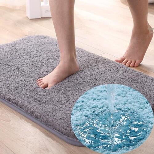 Super Absorbs Doormat Latex Backing Non Slip Door Mat Velvet Water Absorption Carpet Entrance Rug Bathroom Carpets LDT02