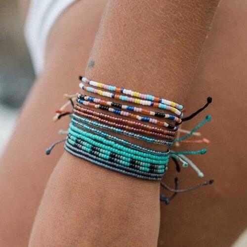 Браслет с проекцией телефона vsco girls seed bead bracelet beach summer bohemian waterproof friendship bracelets women femme