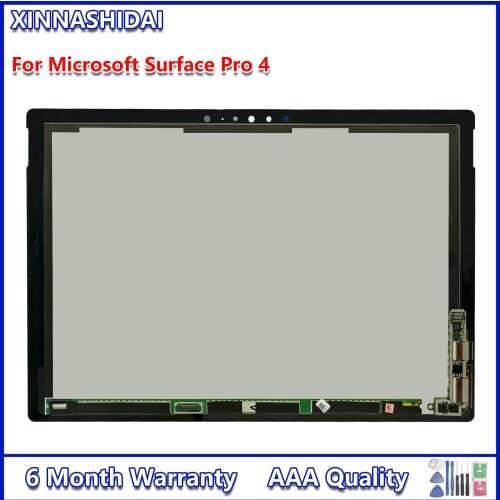 NEW LCD For Microsoft Surface Pro 4 pro4 1724 LCD Display Touch Screen Plane Assembly Replacement With Board For surface pro 4