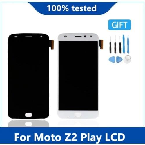 Original For Motorola AMOLED Z2 play LCD Display for Moto Z2 Play LCD OLED 1920 * 1080 Touchscreen Digitizer LCD With shadow