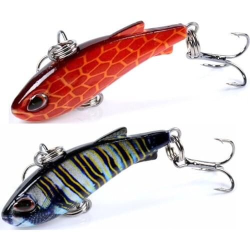 1pc 42mm /4.2g VIB Fishing Lure All Layer 3D Eyes Wobbler Artificial Hard Plastic Baits Carp Pesca Crankbait Fishing Tackle