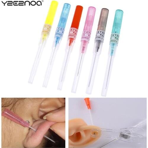 1pc Disposable Body Piercing Needles Stainless Steel Catheter Needles With Body Piercing Professional Tool Piercing Supplies