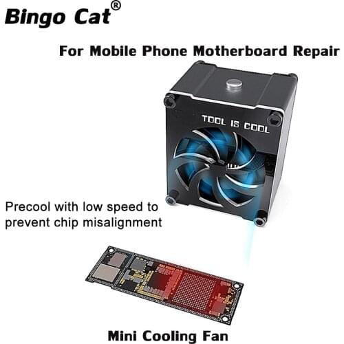 Mini Cooling Fan 5V Type-C Connected To Power Supply For Mobile Phone Motherboard Repair Welding Smoke Exhaust Tool