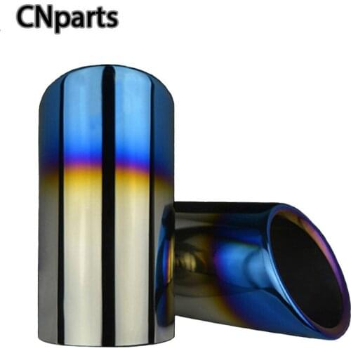 2pcs For VW Golf 7 MK7 Bora Volkswagen Polo Golf 6 Jetta MK6 1.4T Automobiles Car Exhaust Tip Muffler Pipe Cover Accessories
