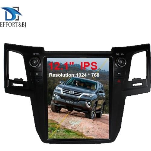 Tesla style vertical Android 9.0 Car GPS Nagavition for TOYOTA Fortuner/HILUX Revo 2005-2014 year AUTO or Manual A/C Car radio