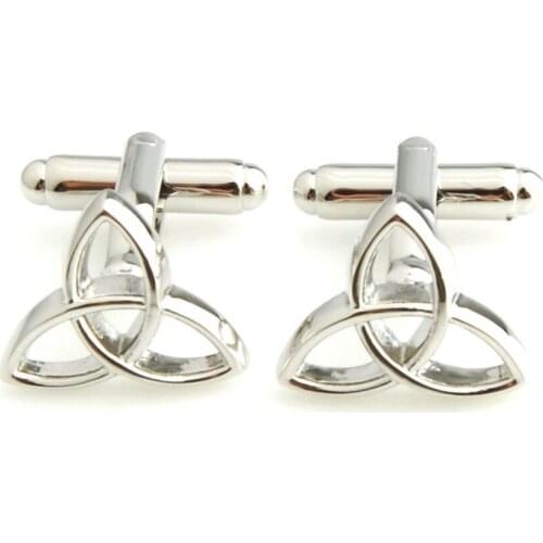 YH-960 Shining Double End Ball Cufflinks,Mens Trinity Plain Metal Cufflinks - Factory Direct Selling