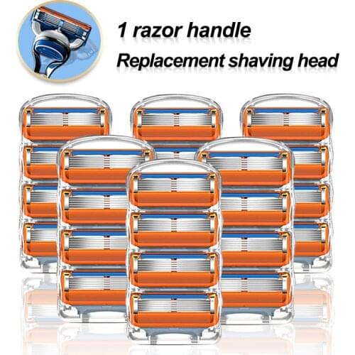 Mens Shaver Suitable for Gillette Fusion 5 Straight Razor Manual Shaving Tool Holder Shaver Set Machine for Shaving for Beard