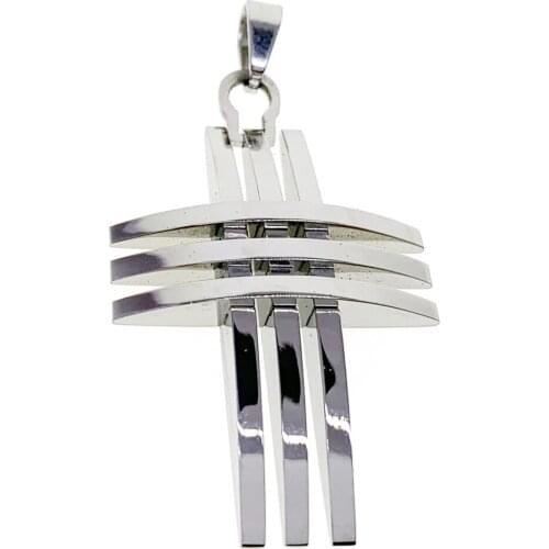 Never FadeStainless Steel Chain Necklace Jewelry Chain Necklace Cross Stainless Steel Pendant Crucifix N10010