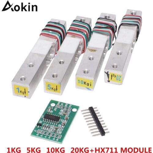 Digital Load Cell Weight Sensor HX711 AD Converter Breakout Module 1 5 10 KG Portable Electronic Kitchen Scale for Arduino Scale